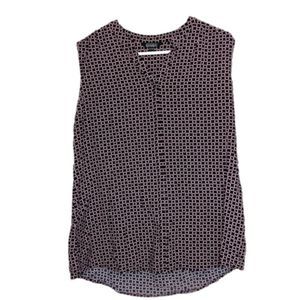 Tank Top Blouse XL Navy blue with Pink Accents 'Original' Brand
